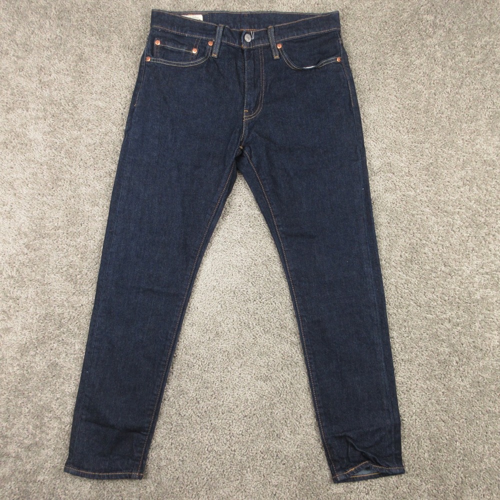 Levis Jeans Mens 31x30 Blue 512 Slim Tapered Premium Dark Wash Flex Denim Pants